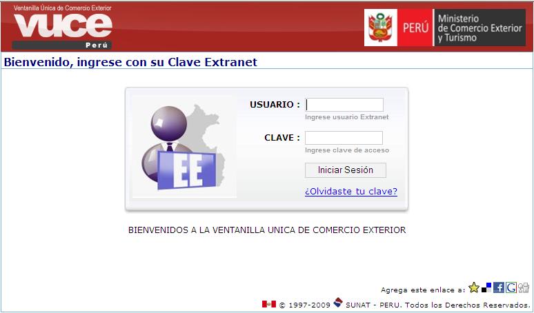 Roles como Usuario Extranet La Clave Extranet para la autenticación de funcionario es un producto que la Superintendencia Nacional de Aduanas y