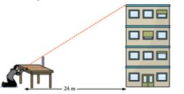 39. Resuelve los siguientes sistemas de ecuaciones: VECTORES Y SEMEJANZA 40. Halla la altura del edificio sabiendo que la mesa tiene una altura de 1 metro. 41.