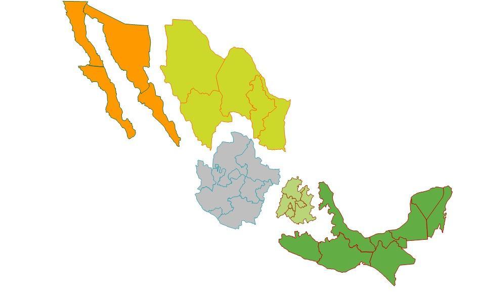 Estados sin acceso a gas natural En 2010, el consumo de gas natural en México fue de 4,098 millones de pies cúbicos diarios (mmpcd) 1, el cual se dio en 22 estados de la república.