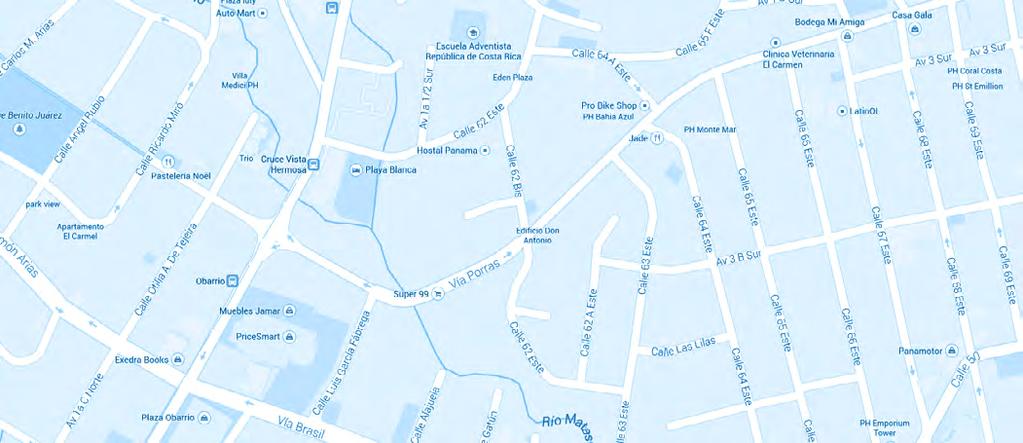 alquiler > oficinas y locales comerciales Ubicación vía porras (PANAMÁ) Royal Blue Plaza en el mapa Con una economía basada mayormente en la esfera de los servicios, en este sector se ubican