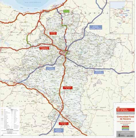 Ejes estratégicos / Red Viaria Eje N-1 a su paso por Navarra Plan de Vías de Gran Capacidad.