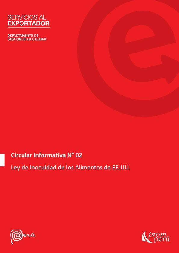 Publicaciones Circulares Informativas: Circular Inf 001 Espárrago peruano cerca de ingresar a EE.UU.