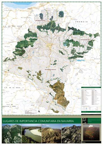 Catálogo de productos cartográficos 2007 1 1.9 Mapa de Lugares de Importancia Comunitaria en Navarra 1:200.