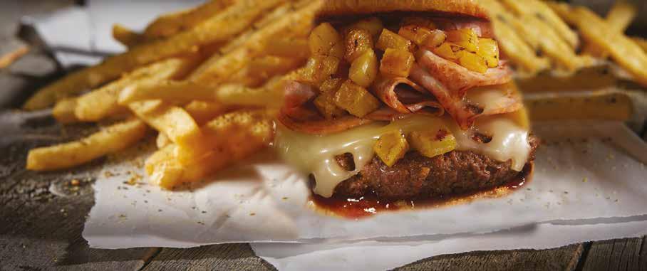 Disfruta los deliciosos ingredientes que vienen dentro de la carne. Disfruta de tu hamburguesa favorita.
