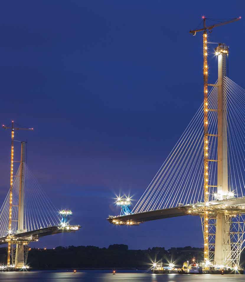 Cable de soporte con revestimiento HDPE Queensferry Crossing (Escocia) Amplíe la vida útil de las estructuras y puentes soportados por cables