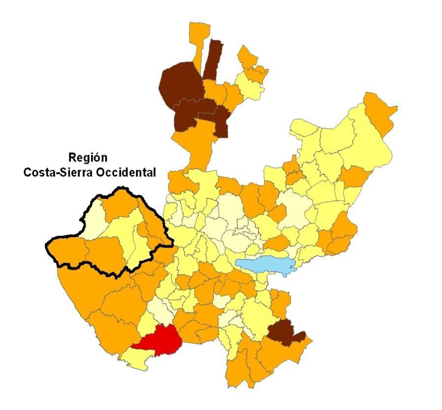 Municipio Índice de Gini Talpa de Allende 0,414 Fuente: Consejo Nacional de Evaluación de la Política de Desarrollo Social (CONEVAL), 2010.