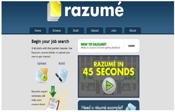 Razume.com Aunque esta web está solo en inglés, destaca las posibilidades que ofrecen sus diseños para comentar con otros nuestro CV mediante notas y observaciones dinámicas. MiCVWeb.