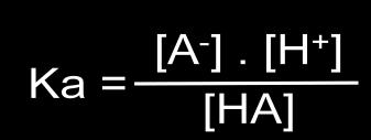 donde la especie dadora del protón sería el ácido (A), y la especie aceptora del protón sería la base conjugada (B.C)