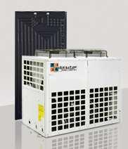 Equipo solar termodinámico GTX100 Equipo solar termodinámico para grandes instalaciones de calefacción, climatización y agua caliente sanitaria. Incluye paneles termodinámicos de 3.