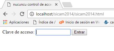 html Deberá de aparecer la pantalla de password de inicio del sistema, con esto el servidor está trabajando correctamente para ver las funciones del sistema SICAM por internet consultar el