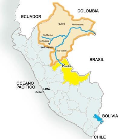 HIDROVÍA AMAZÓNICA: - FICHA RESUMEN- Ubicación: Región Loreto y Región Ucayali.