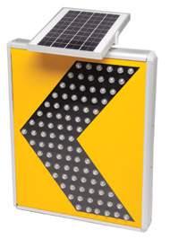 Elementos de Señalización led Balizas Carro con Flecha Led Producto: Flecha solar sobre trailer Medidas: Tamaño de pantalla: 2.400 1.200 75 mm. Medidas totales: 2.320 2.400 2.770 mm.