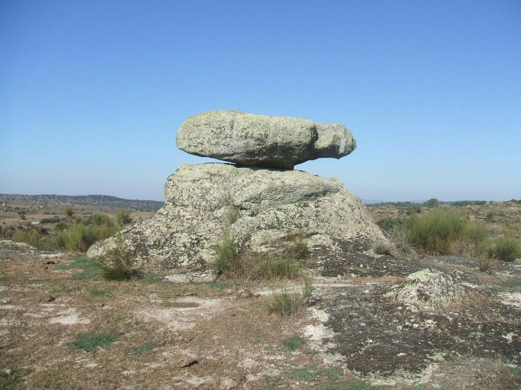 Piedra caballera, forma de modelado debido