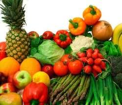 Consumo Nacional de Verduras y Frutas en primaria y secundaria Verduras y frutas Patrón Medio: los alimentos son consumidos por 20% a 50% de los estudiantes.