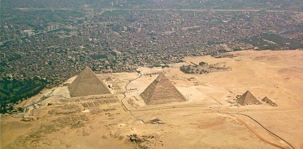 El conjunto monumental de Giza.