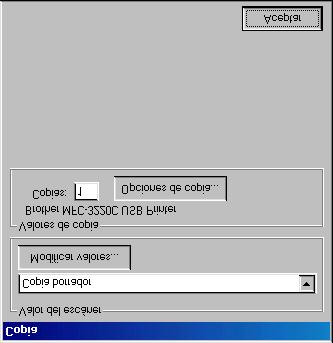 Copia Para acceder a la pantalla de configuración de Copia 1 Cargue el documento en el ADF. De este modo se abrirá la pantalla del Centro de Control Brother.