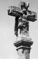Cruceiro de Santa Margarida. Detalle da cruz 53 A capela de Santa Margarida do Val.