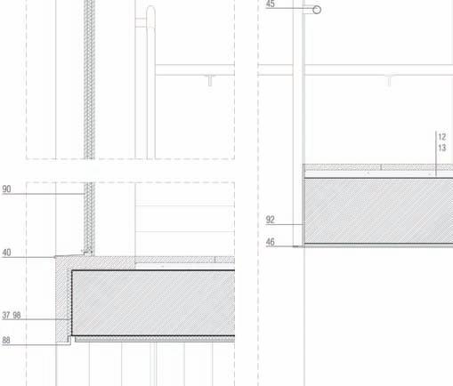 Plancha de acero galvanizado 50x20cm, e=8cm 12. Pavimento de terrazo 40x40 47. Plancha de acero galvanizado 50mm, e=8cm 13.