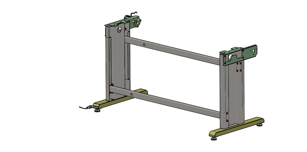 Montaje del pie soporte El pie soporte del plotter de corte Secabo es de fácil montaje.