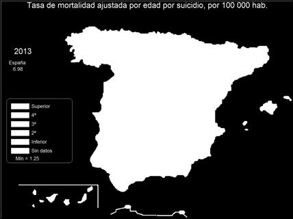 mortalitat per suïcidi respecte als països