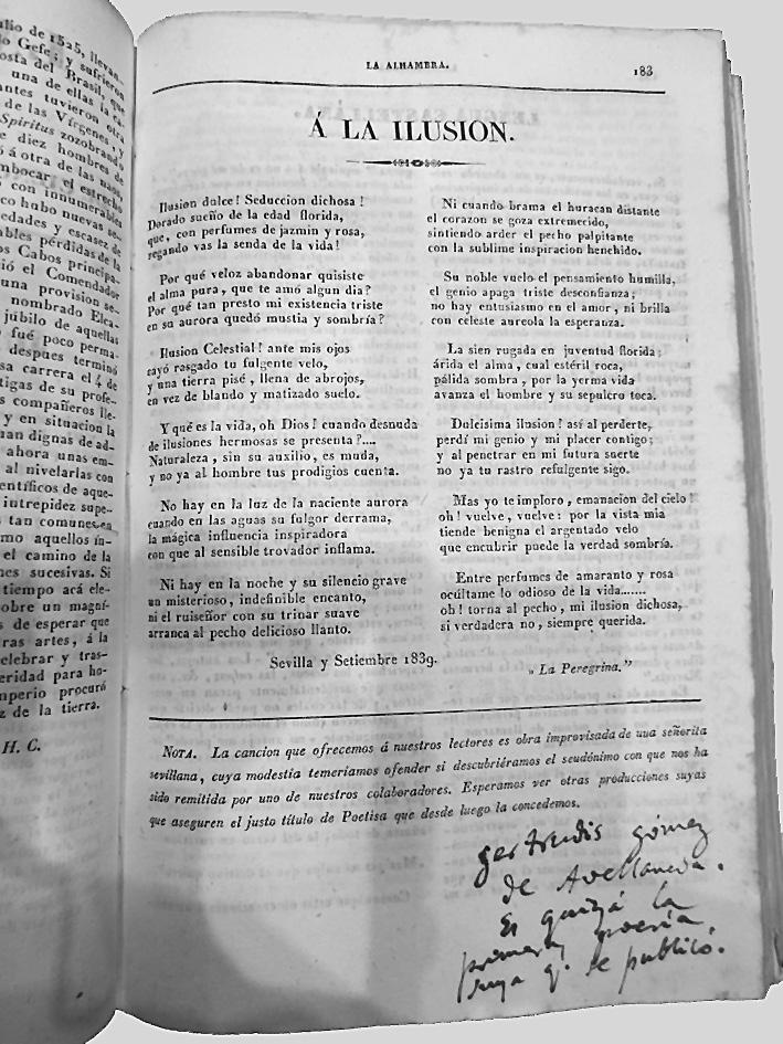 Sara Pujol Russell Salina, 25, 2011 253 La Alhambra. Periódico de Ciencias, Literatura y Bellas Artes, Granada, 1839 (16).