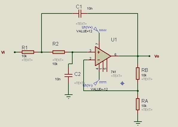 PASO2: FILTRO PASA ALTO Igual que el paso anterior, implemente el circuito de la figura en protoboard.