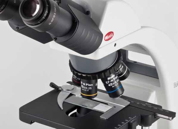 BA310 ADVANCED UPRIGHT Microscope El nuevo microscopio BA310 de Motic se ha concebido especialmente para soportar los rigores del trabajo cotidiano en universidades, clínicas y laboratorios, y para