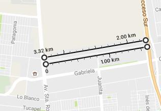 D.- Circuitos: CIRCUITO 3K FAMILIAR: El circuito recreativo de 3K comienza frente a la Plaza de Armas de La Pintana, avanza por Rosa Ester
