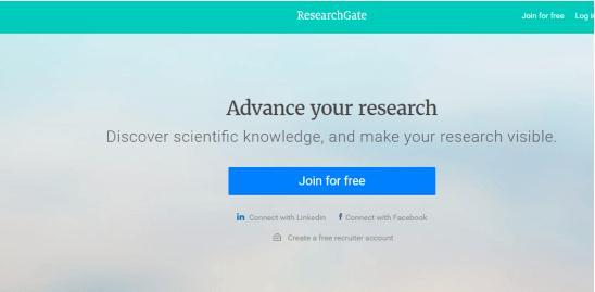 RESEARCHGATE HTTPS://WWW.RESEARCHGATE.NET/ ResearchGate tiene como misión el conectar a los investigadores y que sea más fácil para ellos compartir y acceder a la ciencia, el conocimiento y la experiencia.