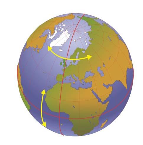 d) Explique qué es la latitud y la longitud y señálelas en el globo terráqueo adjunto. (0,50 puntos) http:// INTEF 2.