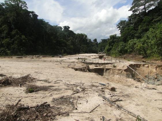 La minería formal e informal en los ríos afluentes del Ucayali, esta