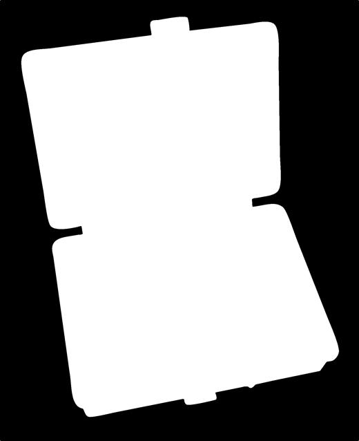 4 UNIDADES Ref: BOX1381MIB70XBL Este conjunto compuesto por cinco estuches, almacenados en una resistente maleta, contiene las 1.