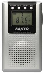 Sanyo RP D200GB Radio Portátil Digital Tamaño tipo tarjeta (bolsillo) Sintonizador digital FM/OM Recepción FM Stereo.