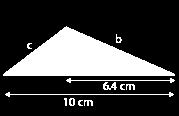 4 Cuál es la medida del cateto b? cm Cuánto mide el cateto c?
