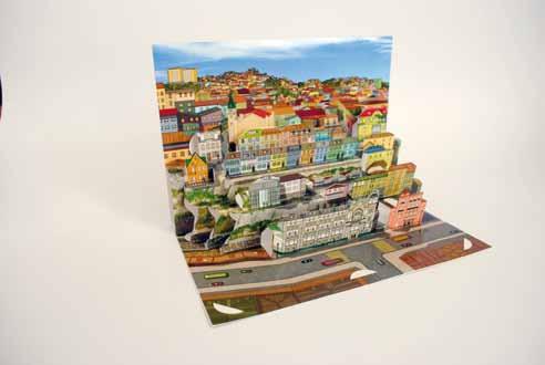 Pop up foldout format with attractive illustrations in high graphic definition.