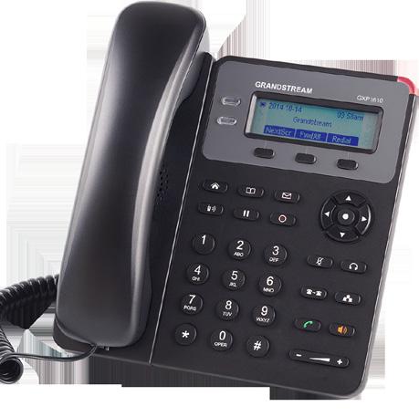 Manual de Uso Grandstream GXP1610 es un terminal de última generación en tecnología VoIP (Voz IP). Dispone de 2 líneas y una pantalla que le aportará información sobre el terminal y sus funciones.