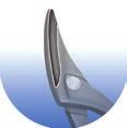 inducción cuchilla   trabajo para el corte de chapa de grosor 400N/mm ² hasta 1,5 mm 53,49 591R-PUS/3DP articulada, modelo PEIAN