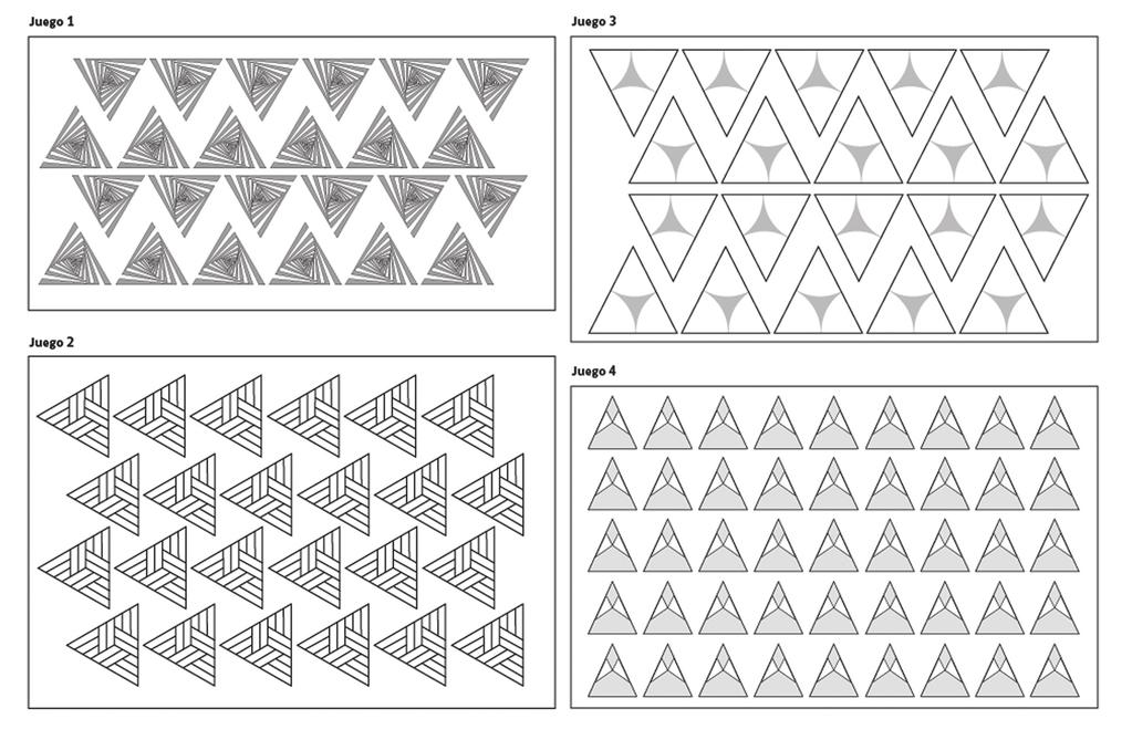 Clase 7 2 Recorta del anexo todos los triángulos de cada juego.