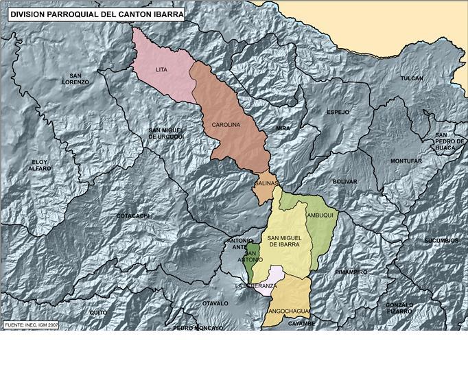 1% del territorio de la provincia de IMBABURA (aproximadamente 1.1 mil km2).