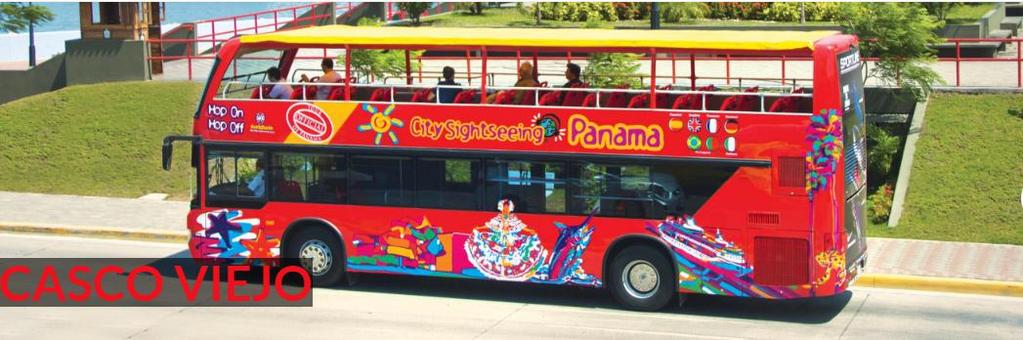 CITY TOUR BUS ROJO City Sightseeing Panama es una empresa de turismo especializada en giras por la Ciudad de Panamá y el Canal a bordo de nuestros buses rojos de dos
