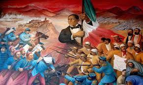 en 1861 con el triunfo liberal en la Batalla de Calpulalpan Juárez toma las riendas de México Restablece la Republica, y suspende las garantías individuales para pacificar al país y terminar con
