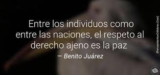 Al triunfo de la República, Benito Juárez, dijo en un célebre discurso: "Mexicanos: encaminemos ahora todos nuestros esfuerzos a