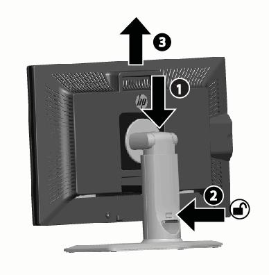 Ajuste la altura del monitor de tal manera que esté paralelo a la altura de sus ojos para obtener una posición cómoda de visualización.