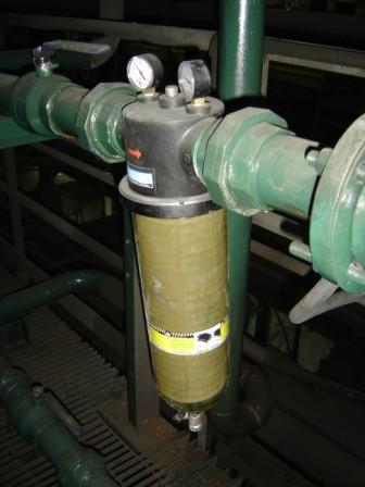 Sistema de Lavado Columna 2 Mejorado Para disminuir la cantidad de impurezas se instaló un filtro en