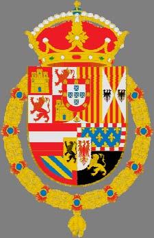 Con el cambio de dinastía y la llegada al trono de Carlos de Habsburgo (Carlos I de España y V de Alemania), nieto de los Reyes Católicos, el escudo sufre algunos cambios (fig. 14).
