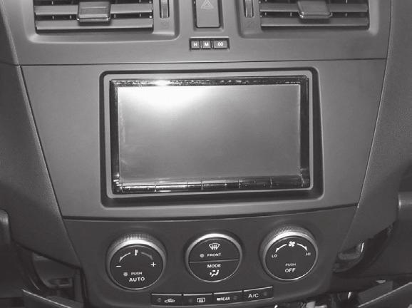 INSTALLATION INSTRUCTIONS FOR PART 95-7521B APPLICATIONS Mazda 5 2012-up 95-7521B KIT FEATURES Double DIN head unit provision Painted scratch-resistant Matte Black KIT COMPONENTS A) Radio Housing B)
