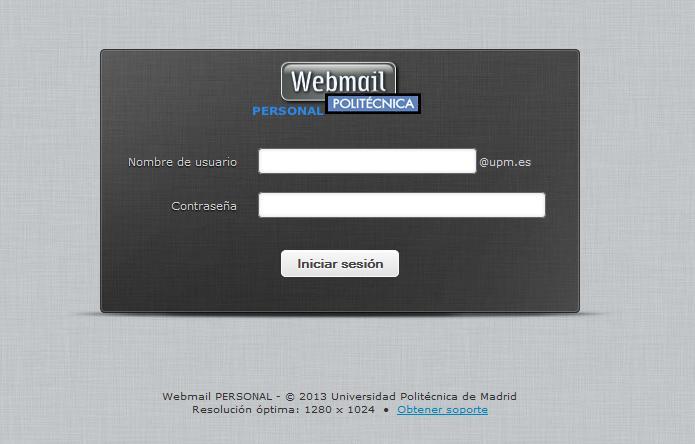 Ayuda básica relativa al interfaz web El webmail es un cliente de correo que nos permite visualizar los mensajes de nuestras cuentas de email a través de una página web, pudiendo acceder desde