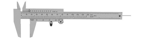 Debemos tener en cuenta que al hacer la medición con la escala graduada, que los dos extremos del objeto a medir deben coincidir con las líneas