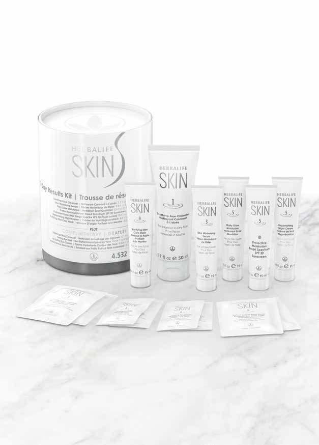 nutrición externa herbalife Skin kit de ResUlTadOs en 7 DÍas Probado clínicamente para revelar una piel más radiante, suave y tersa, con reducción de líneas finas y arrugas, en solo siete días.