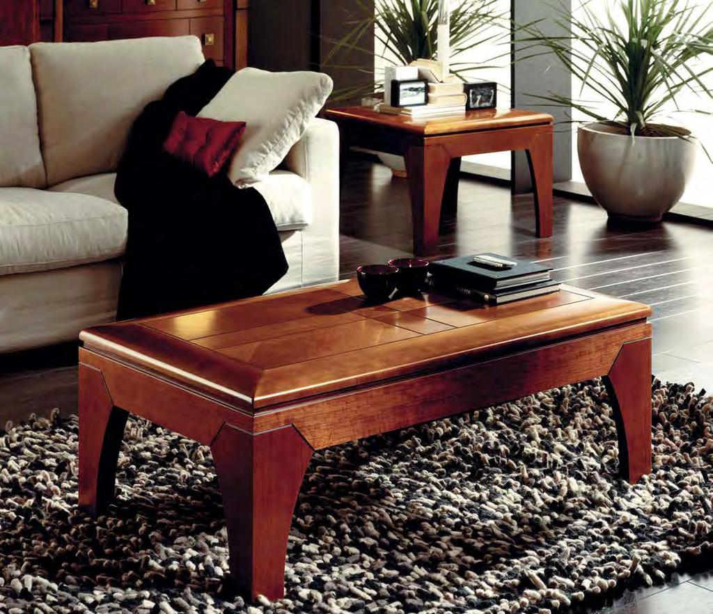 Rectangular height-adjustable coffee table 351/R 120 x 45 x 70 cm 48 x 18